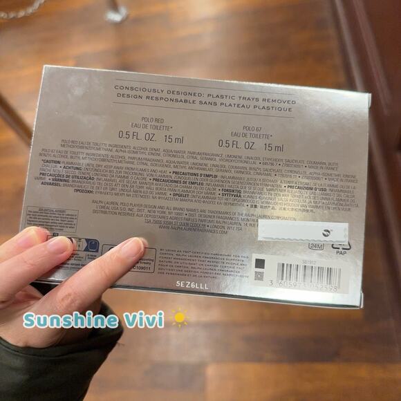 NEW Ralph Lauren Polo Red & Polo 67 Eau De Toilette Mini Splash 0.5 oz 15ml Set - Picture 3 of 3